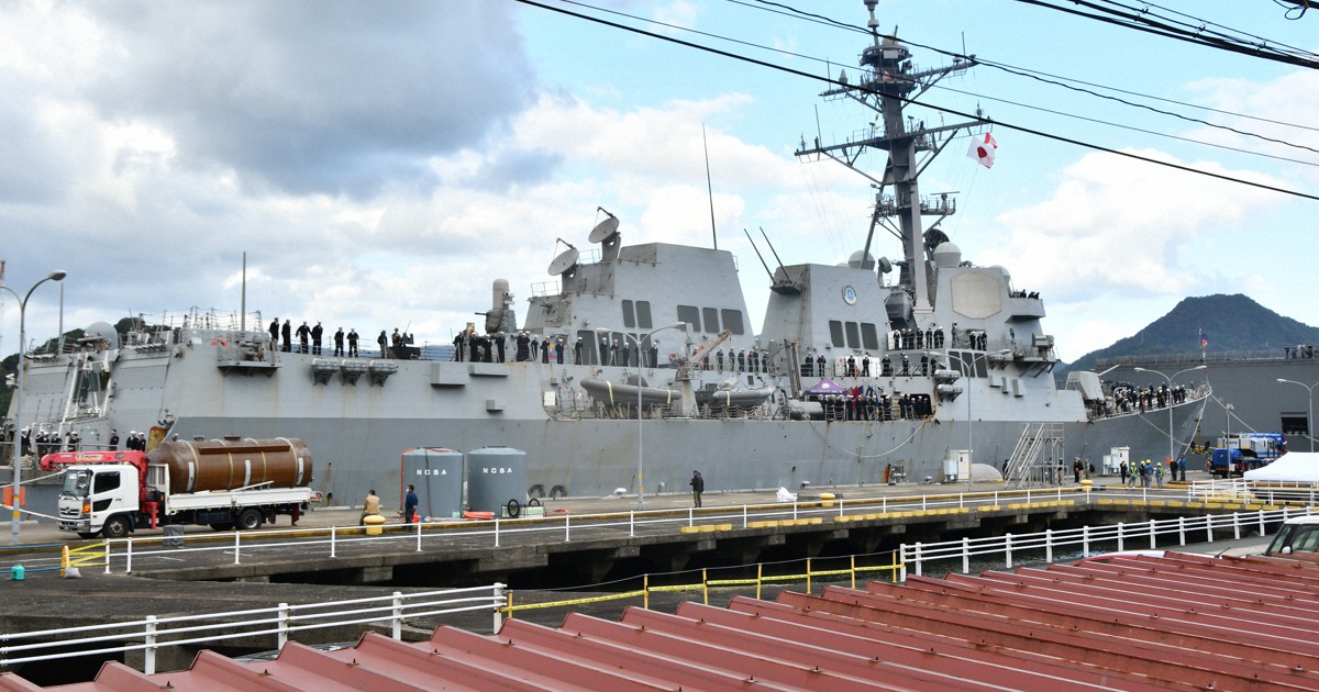 米海軍のミサイル駆逐艦、京都・舞鶴に寄港　4年8カ月ぶり