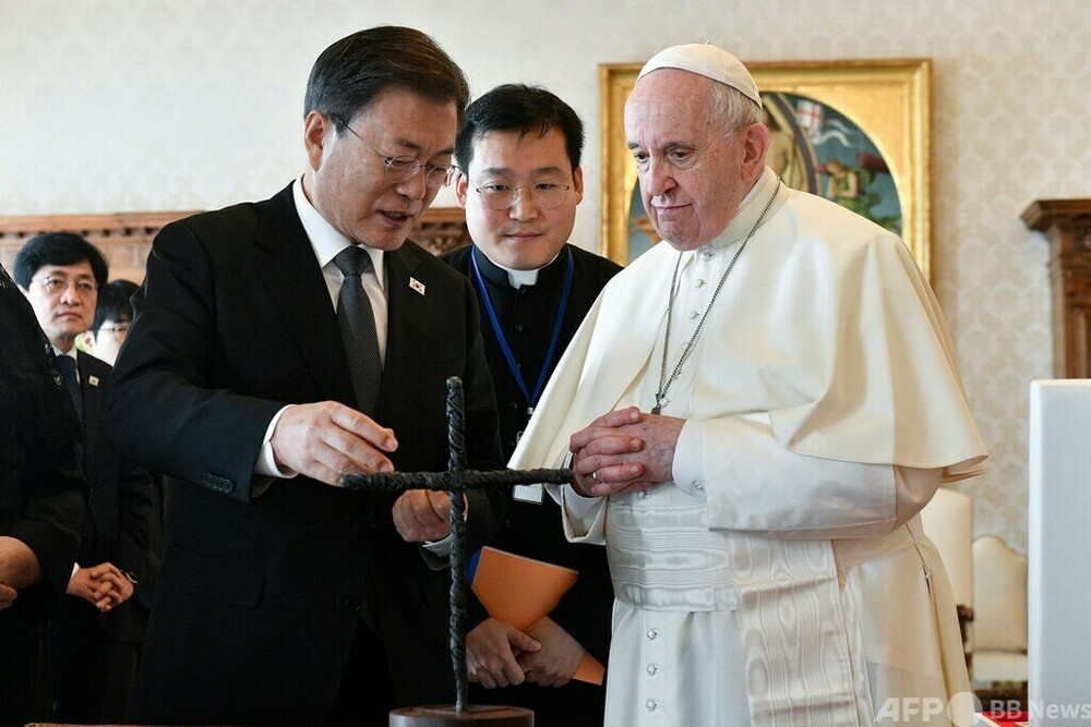 韓国大統領、ローマ教皇に訪朝を再提案