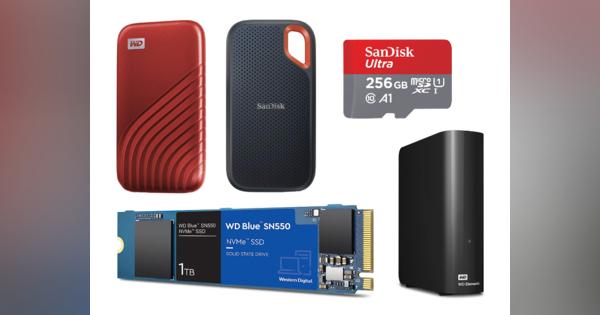 SSDやHDD、microSDカードなどストレージ製品がセール中！｜Amazonタイムセール祭り