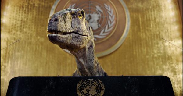 「絶滅を選ぶな」　恐竜が国連で訴え　COP26前に動画公開