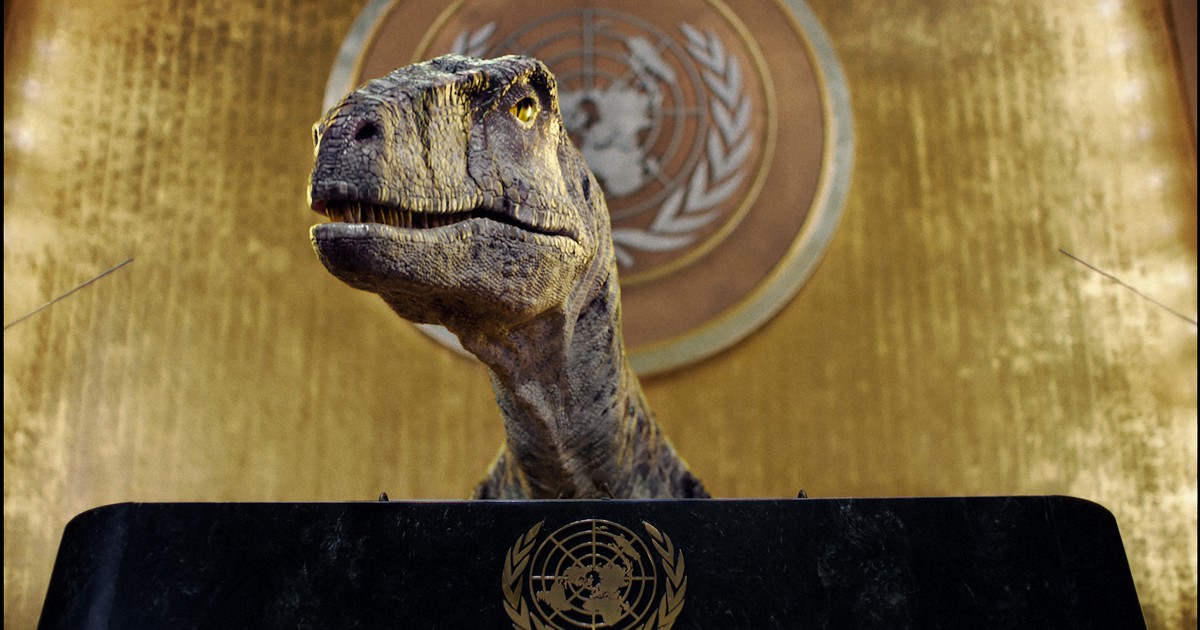 「絶滅を選ぶな」　恐竜が国連で訴え　COP26前に動画公開