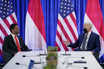 米インドネシアが連携強化　首脳会談、豪原潜説明か