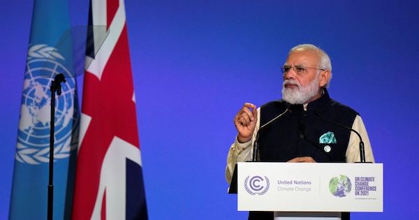 インド、2070年までに排出量ゼロ達成　モディ首相がＣＯＰ２６で発表