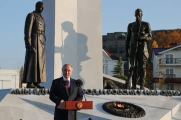 クリミアで国民統一強調　プーチン大統領