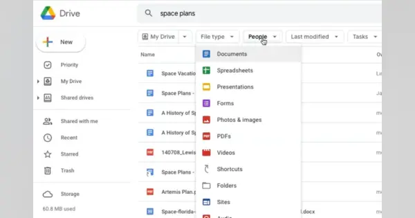 Googleドライブ内のファイル検索が簡単に。Googleがベータテストを実施