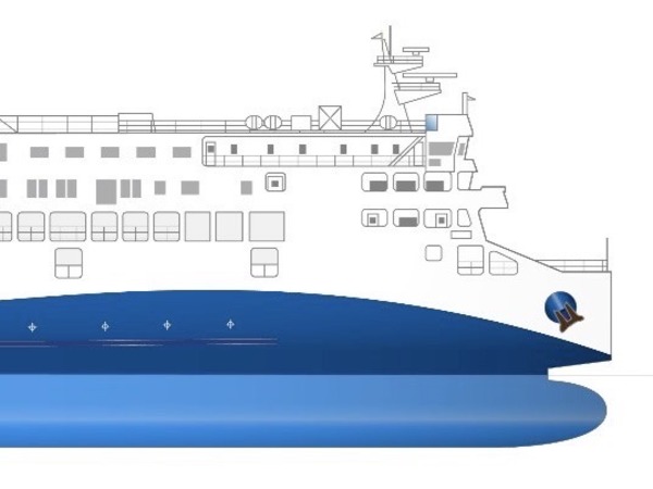 神戸-高松 ジャンボフェリー新造船、船体デザインを発表　2022年9月竣工