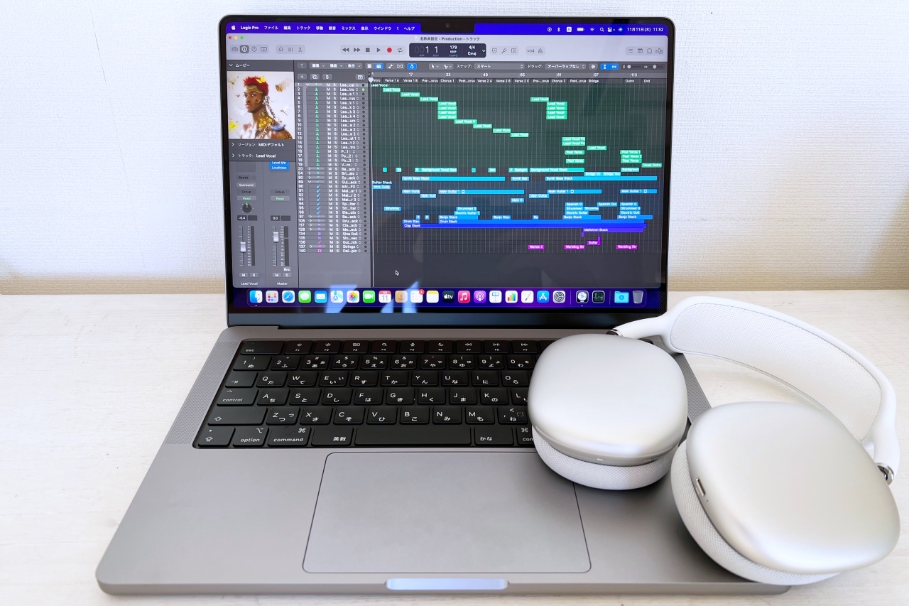 M1 Pro 搭載 MacBook Pro と、空間オーディオ対応 Logic Pro は最高の作曲環境