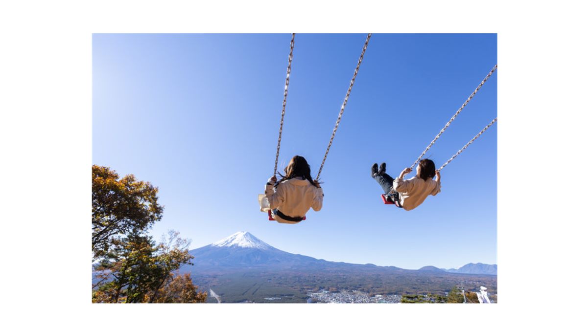 「～河口湖～富士山パノラマロープウェイ」に「カチカチ山絶景ブランコ」オープン
