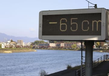 琵琶湖の水位、14年ぶり低水準　被害報告なし、影響調査へ