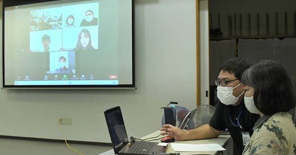 南風原の戦、オンラインで伝える　徳島の中学生に平和学習　文化センター