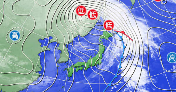 冬型の気圧配置強まる　北日本を中心に大荒れの天気