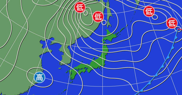 東北日本海側～北陸　荒れた天気続く