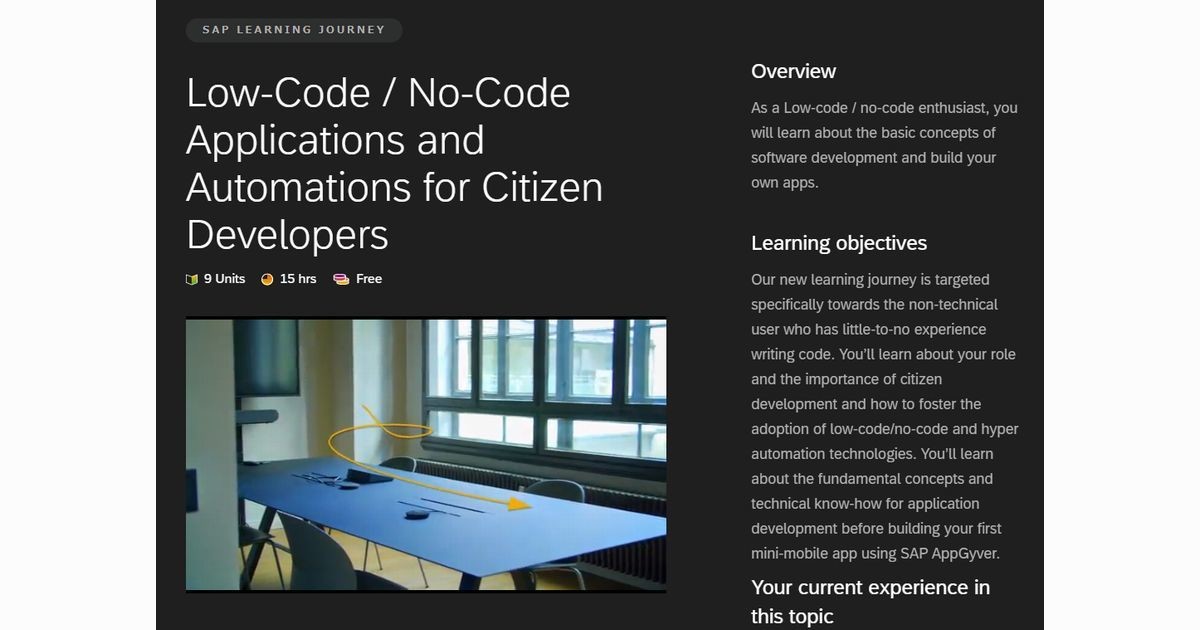 SAP、市民開発者も使えるローコード・ノーコード開発ツール発表