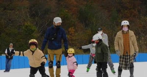 岐阜県唯一の屋外スケート場「クリスタルパーク恵那」冬季営業開始