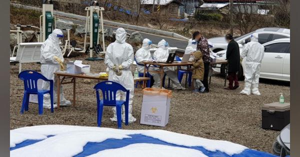 韓国ソウル郊外の宗教施設でコロナ集団感染、住民の半数超が陽性