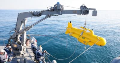 無人機で模擬機雷排除　日米掃海訓練を公開