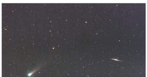 捉えた「レナード彗星」　八戸の立花さん撮影
