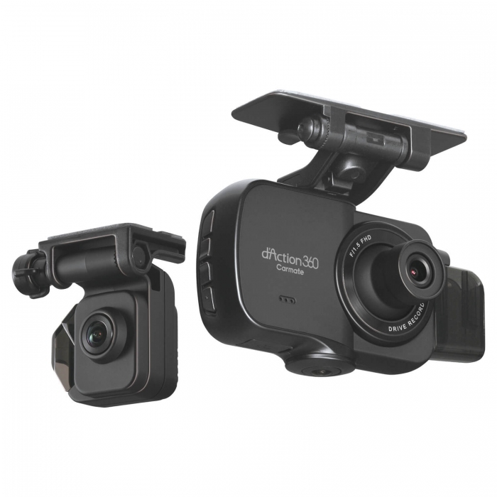 3カメラ搭載の360度ドラレコ「ダクション 360D」発売　カーメイト