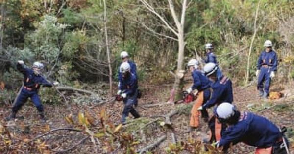 熊野古道で大けが想定　中辺路で山岳救助訓練