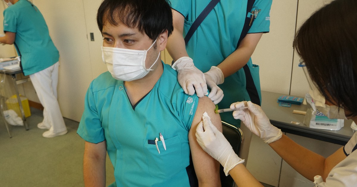 ワクチン3回目接種始まる　医療従事者から先行　東京・八王子