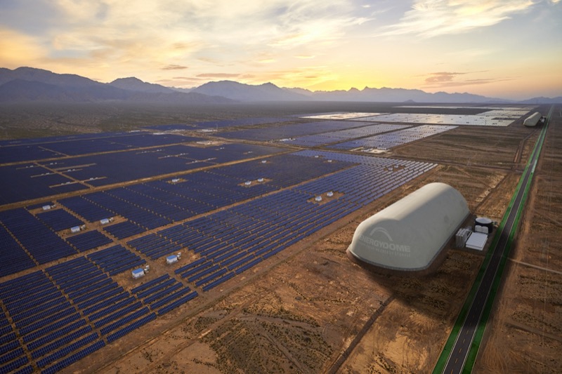 Energy Domeは太陽エネルギーの貯蔵に二酸化炭素を利用する