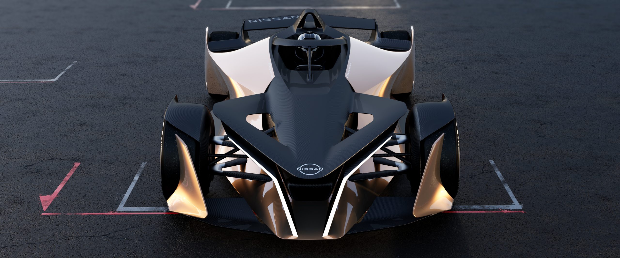 日産、1人乗りレーシングカー「アリア・シングルシーター・コンセプト」発表　EV「日産アリア」の高性能なパワートレインを訴求