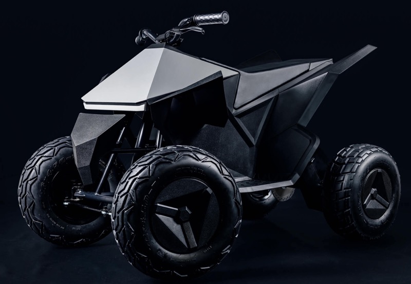 テスラが約21.5万円の子供向け電動Cyberquad ATV（全地形型四輪バギー）を米国で販売