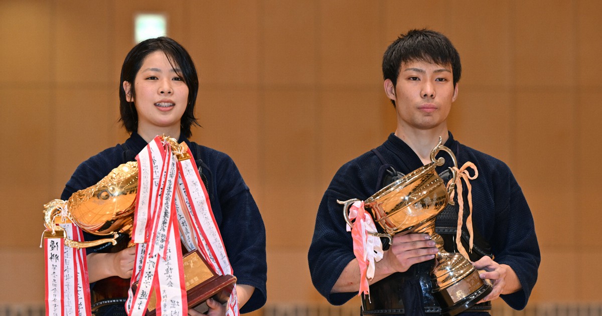 男子は筑波大・黒川、女子は法大・水川が優勝　学生剣道選手権