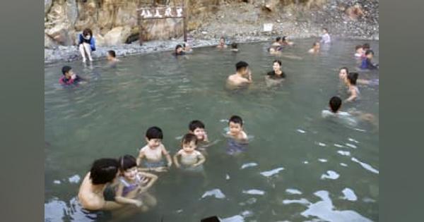 河原に大露天風呂、和歌山・田辺　冬季限定でオープン
