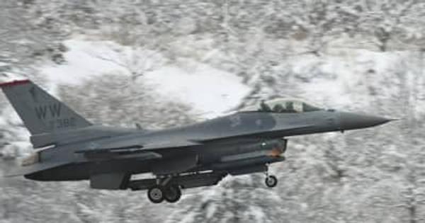 タンク投棄F16、青森空港離陸　米軍三沢基地に帰還、5日ぶり