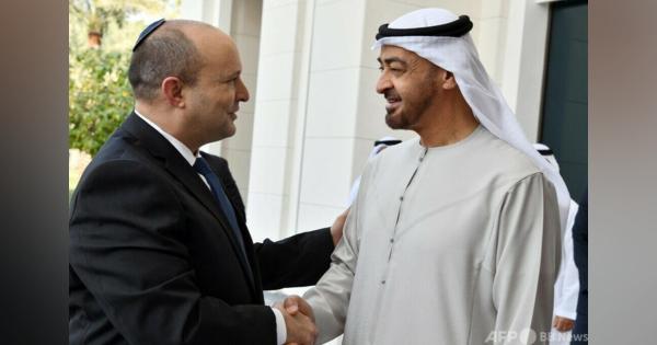 イスラエル首相、歴史的なUAE初訪問 アブダビ皇太子と会談