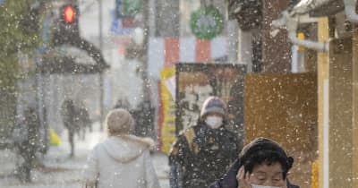 暴風雪で青森県内大荒れ　冷え込みも厳しく