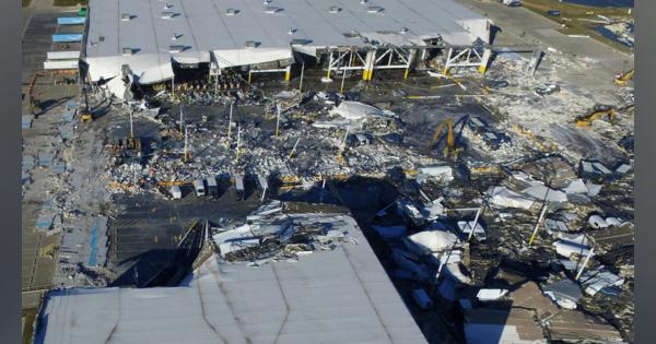 イリノイ州のAmazon倉庫が竜巻で一部崩壊し6人死亡。労働安全衛生局が調査開始