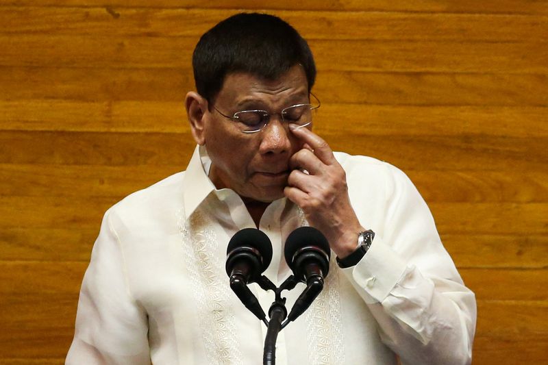 ドゥテルテ大統領、フィリピン上院選への立候補を取り下げ