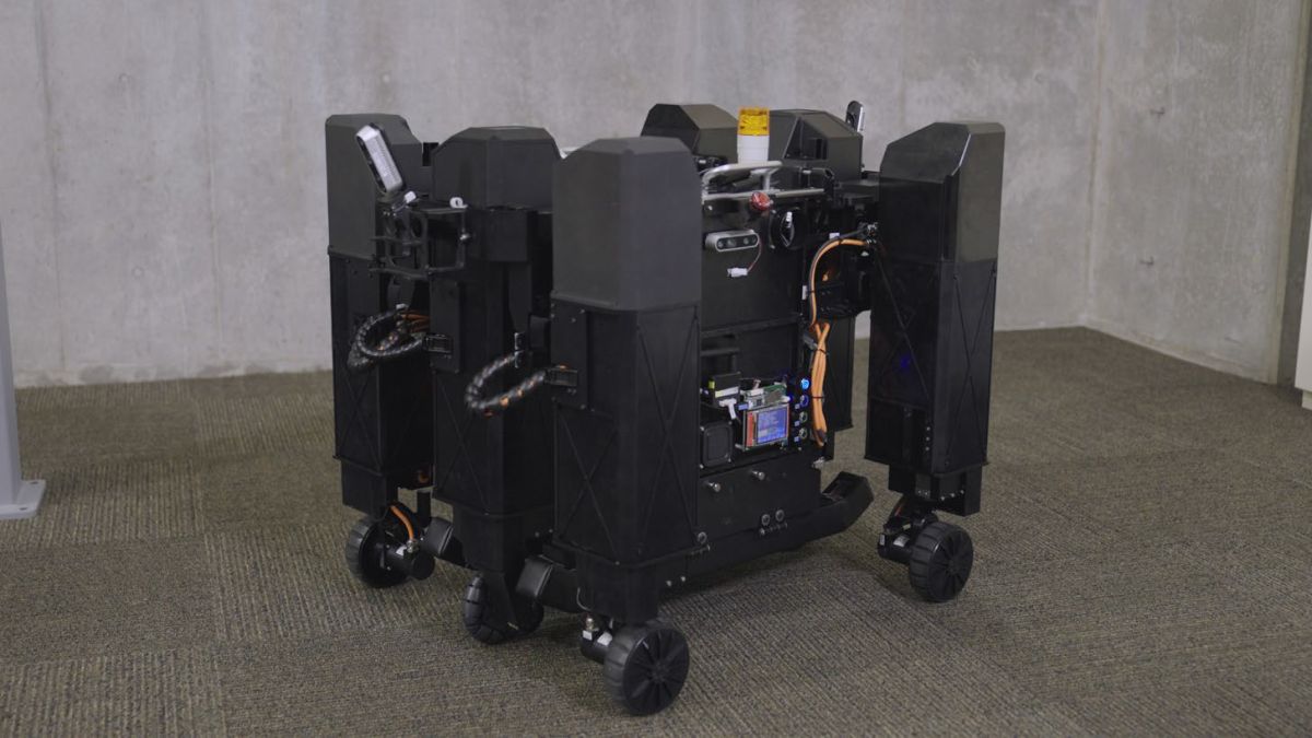 ソニーが6脚車輪ロボットを開発、車輪移動と脚移動で整地と不整地に両対応