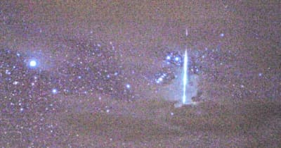 流星群の火球とらえた　鳥取市のアマチュア天文家撮影
