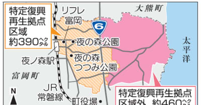 来年のGWに準備宿泊開始　福島県富岡町方針　2023年春解除目指す復興拠点