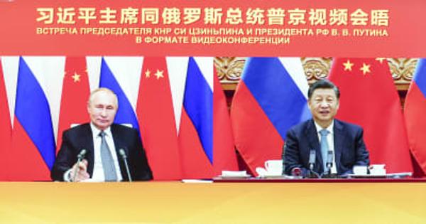 プーチン大統領「ロ中関係のさらなる発展を期待」　中ロ首脳会談