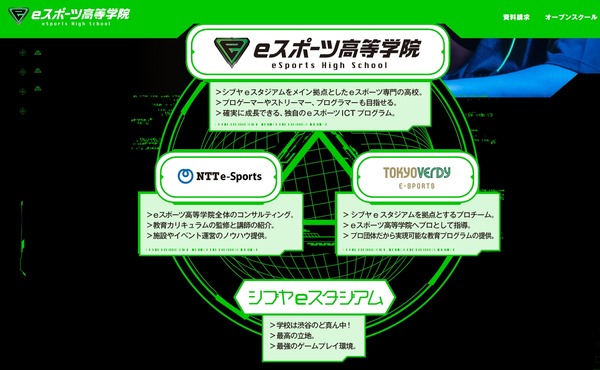 NTTe-Sports「eスポーツ高等学院」2022年4月開校
