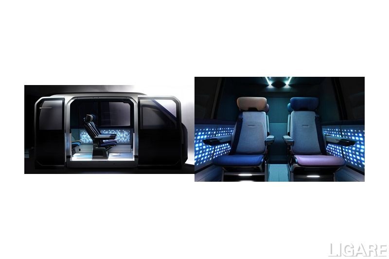 トヨタ紡績、将来の自動運転を想定した車室空間をCES2022に出展