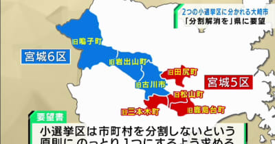 衆院選小選挙区の区割り見直しへ　宮城・大崎市長が1つの小選挙区にするよう要望