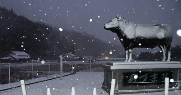 広島、山口、岡山3県で初雪観測