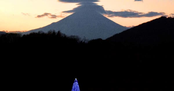 マジックアワーにイルミと富士山競演　神奈川・秦野の湘南森林霊園が初企画
