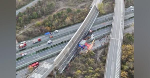 中国湖北省で橋桁落下　高速道路、3人死亡