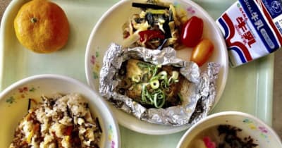 全国学校給食甲子園で玉津小（西条）が優秀賞　非常食活用した「防災給食」考案