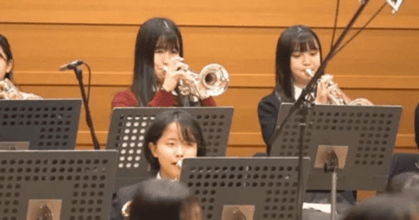 滋賀国スポ・障スポのイメージソング収録／滋賀　中高生が吹奏楽で演奏