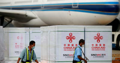 中国が新たに援助したコロナワクチン、ミャンマーに到着