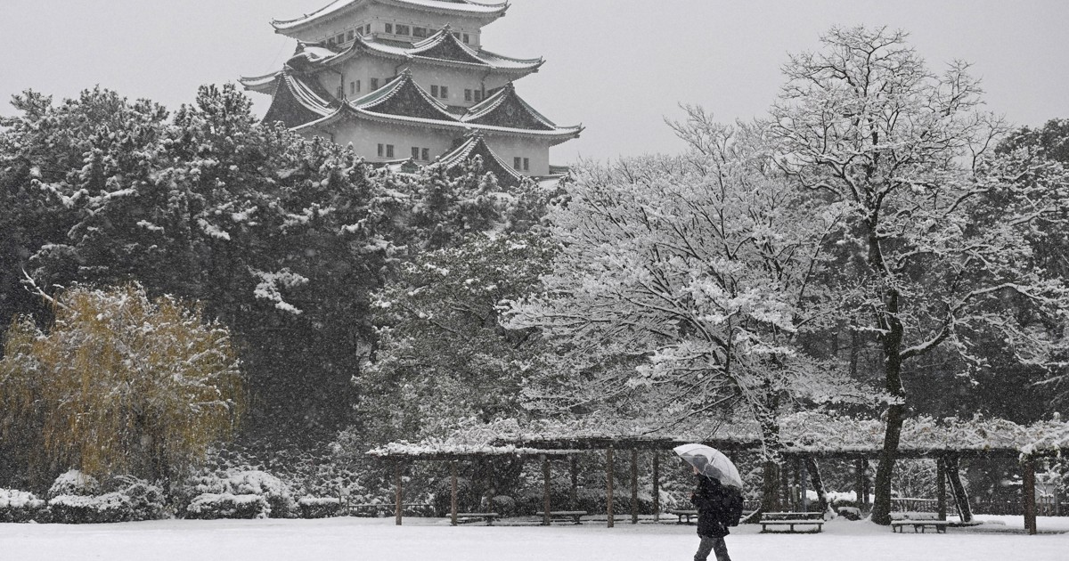 名古屋で今冬初の積雪　28日にかけ岐阜では警報級の大雪予想