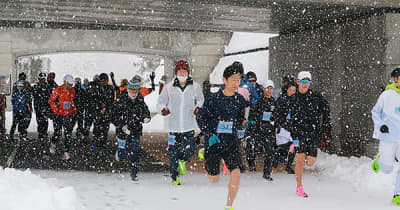 雪の中走り納め 大晦日マラソン