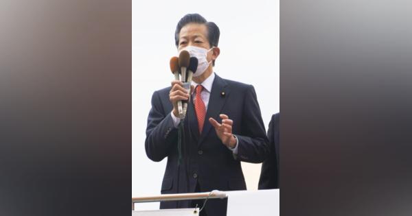 公明・山口氏、参院選勝利へ決意　恒例の新春街頭演説